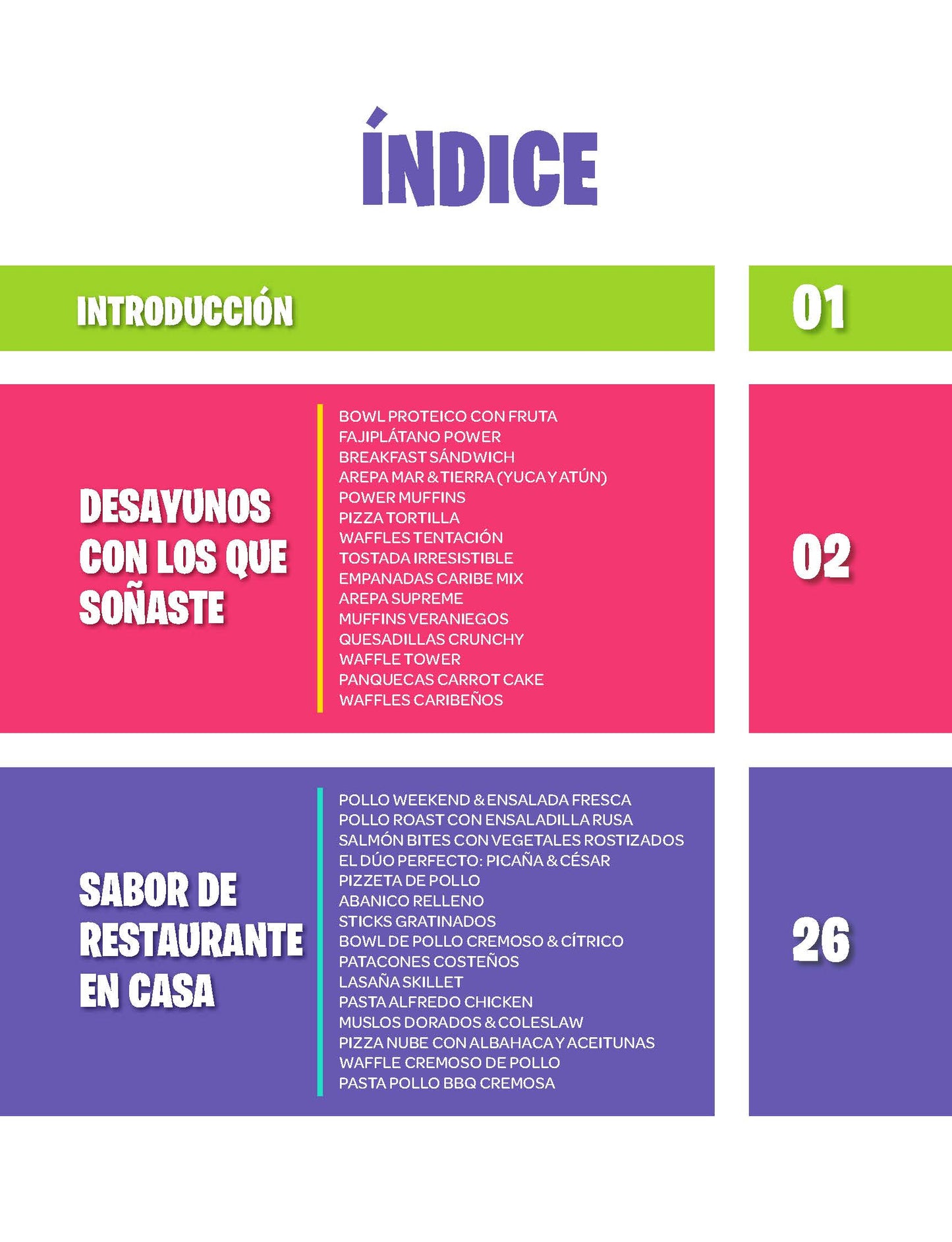 Recetas para los fines de semana