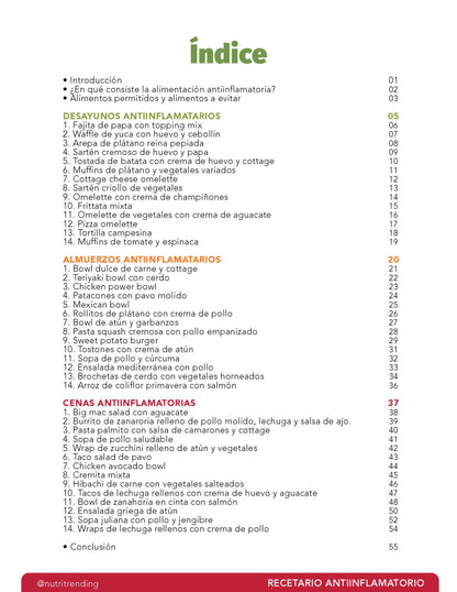 Recetario Antiinflamatorio