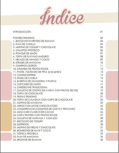 Postres Saludables
